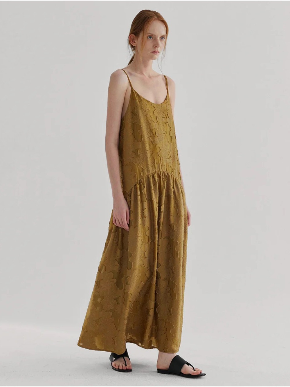 Pixie Market Textured Drop Waist Maxi Dress NWT